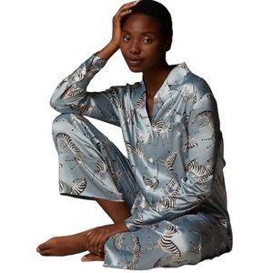 Love & Lore Silky Zebra Longsleeve PJ Set